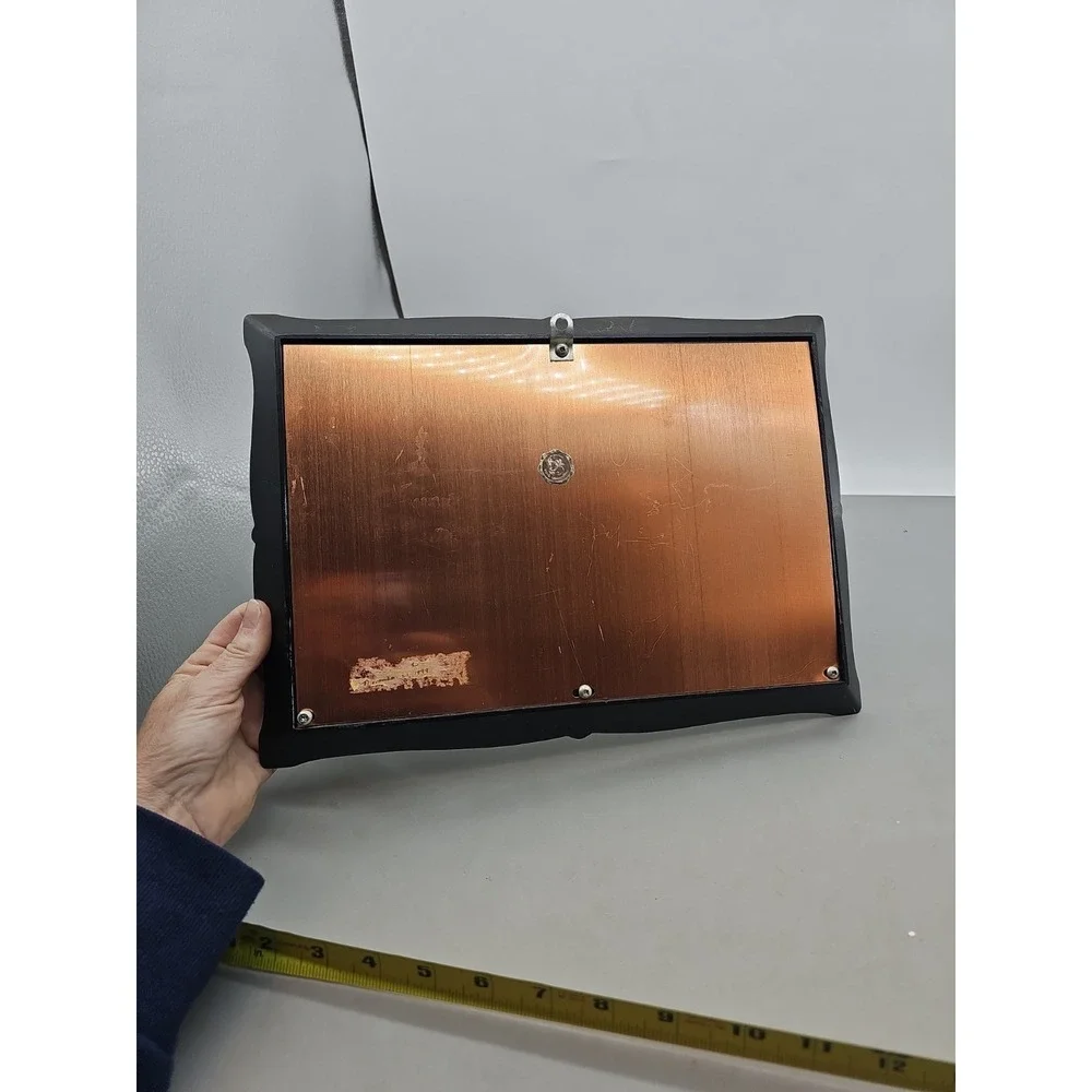 Vintage Coppercraft Guild Copper 3D Wall Art Maple Sugar Time 14x10